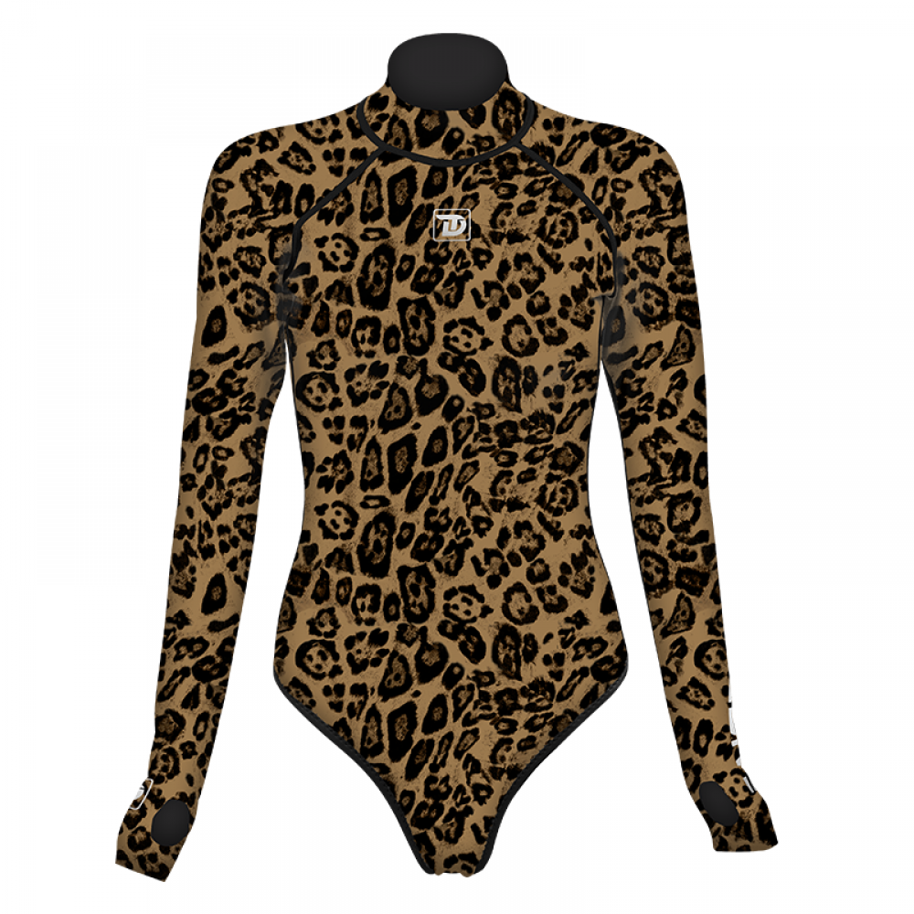 Leopard series women's bikini wetsuit 2mm limestone neoprene