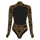 Leopard series women's bikini wetsuit 2mm limestone neoprene
