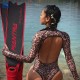 Leopard series women's bikini wetsuit 2mm limestone neoprene
