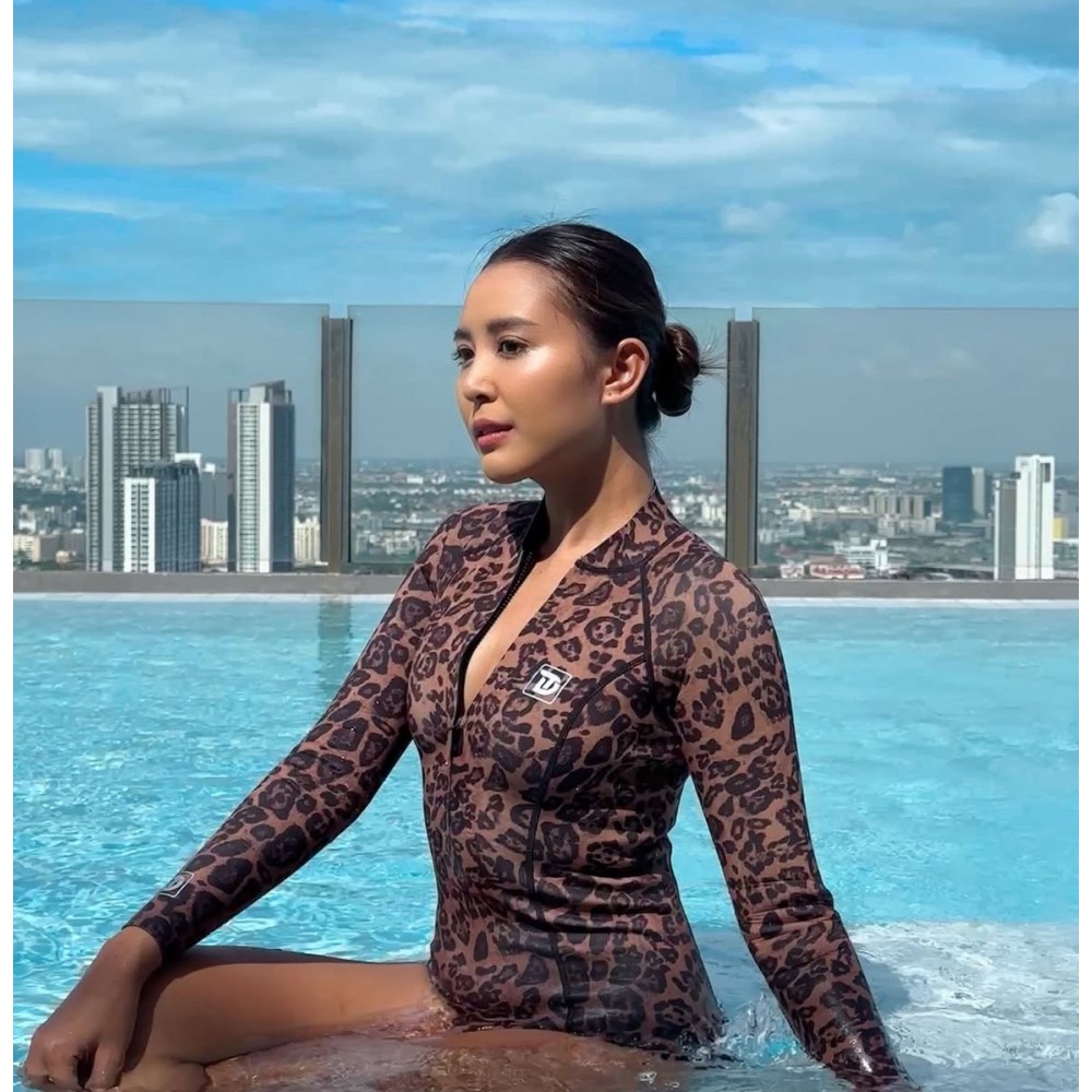 Leopard series women's bikini wetsuit 2mm limestone neoprene