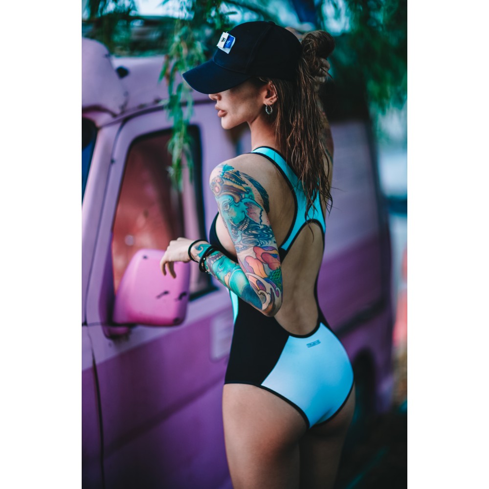 Little killer whale women's bikini wetsuit 2mm limestone neoprene
