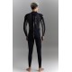 Men's 3mm surfing wetsuit with chest zip for scuba diving, freediving, surfing, and all water sports