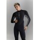 Men's 3mm surfing wetsuit with chest zip for scuba diving, freediving, surfing, and all water sports