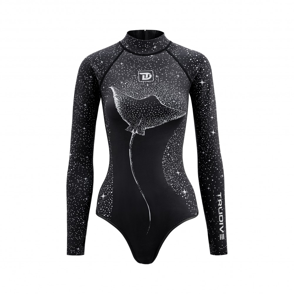 Manta starry series women's bikini wetsuit 2mm limestone neoprene