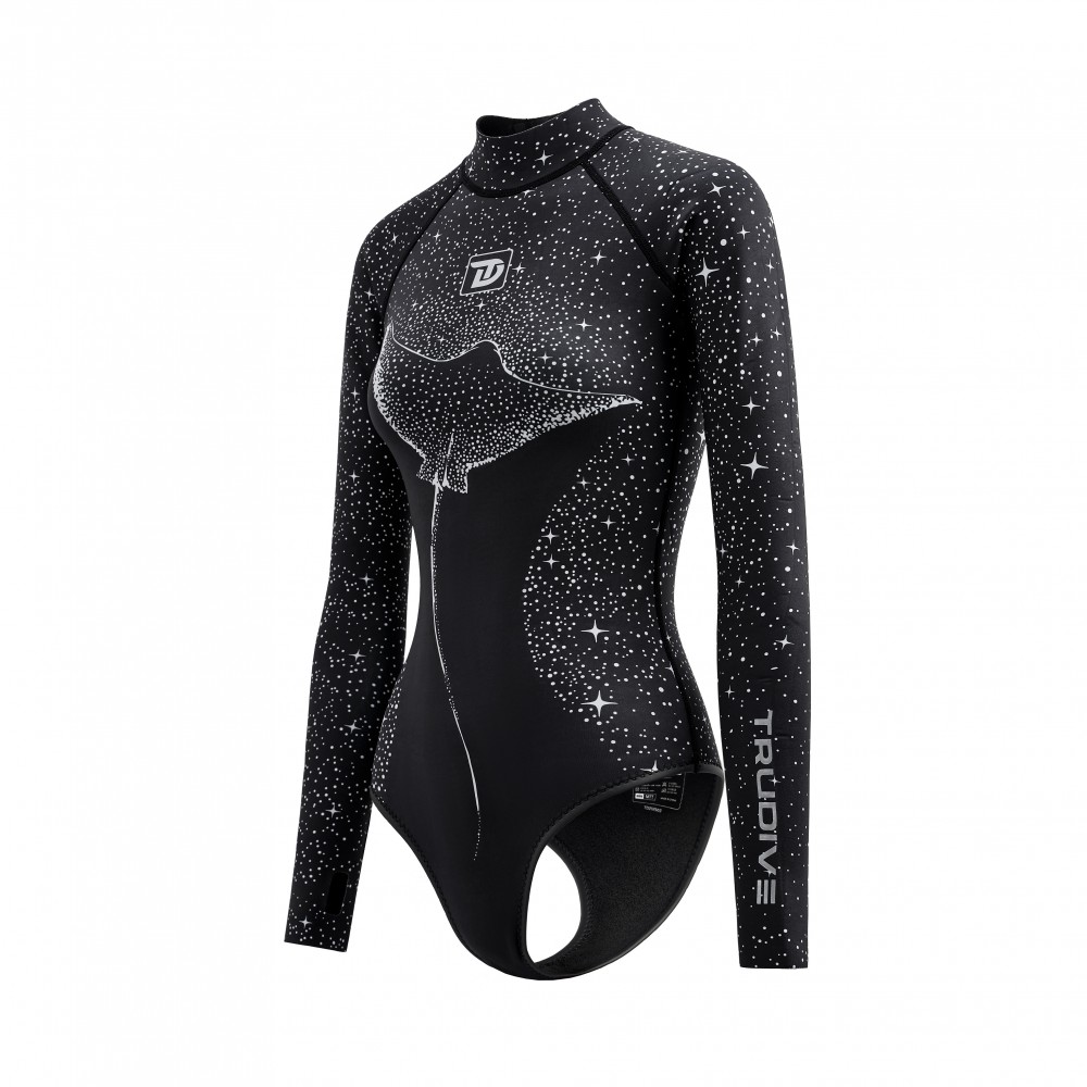 Manta starry series women's bikini wetsuit 2mm limestone neoprene