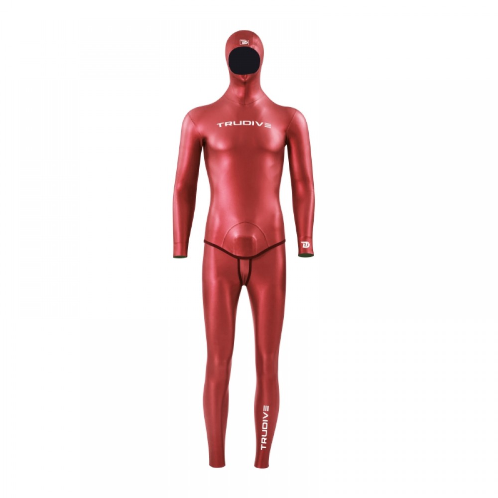 Men's glide skin freediving wetsuit 3/5mm from Trudive for spearfishing, deep diving, and competitive freediving