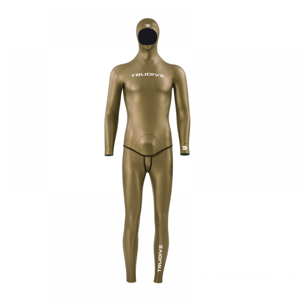 Men's glide skin freediving wetsuit 3/5mm from Trudive for spearfishing, deep diving, and competitive freediving