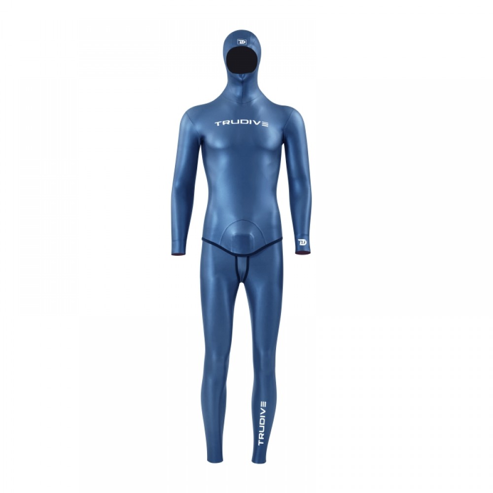 Men's glide skin freediving wetsuit 3/5mm from Trudive for spearfishing, deep diving, and competitive freediving