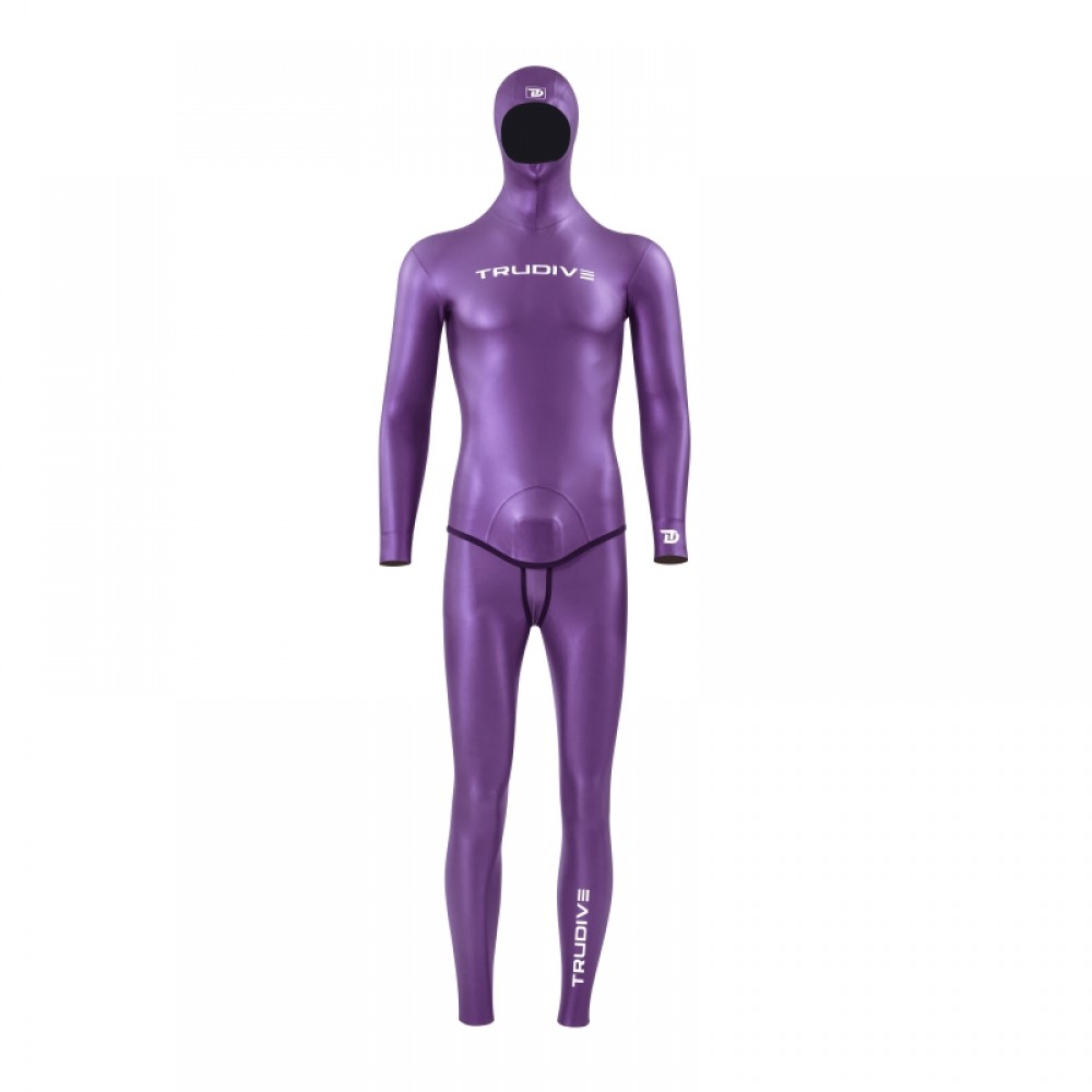 Men's glide skin freediving wetsuit 3/5mm from Trudive for spearfishing, deep diving, and competitive freediving