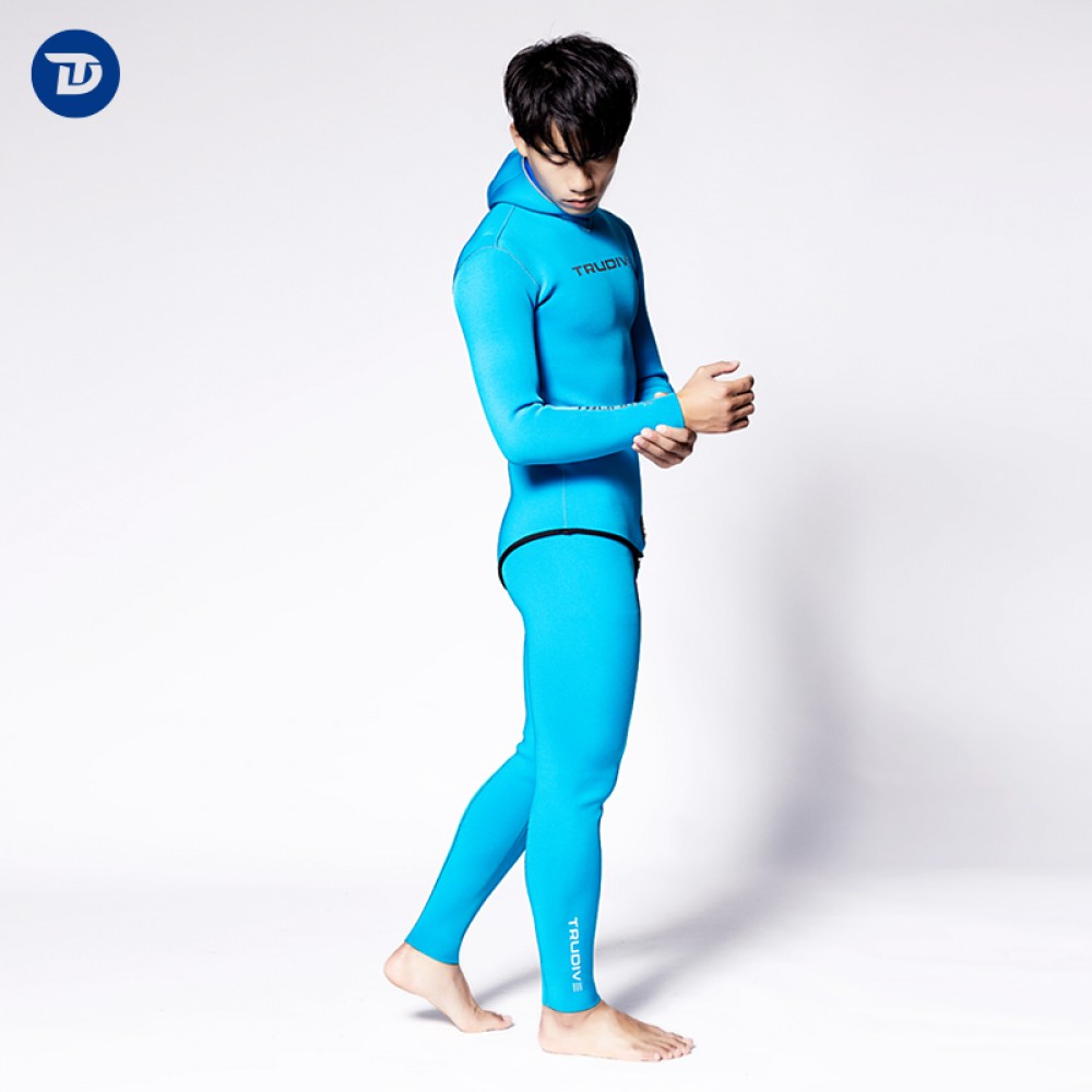 Men's reversible wetsuit with super elastic Yamamoto neoprene from Trudive for diving, swimming, and water sports