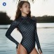 TruDive Plaid 2mm Backless Bikini Wetsuit – European Fashion Water Sports Suit