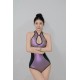Sea Hare sleeveless cheongsam qipao bikini wetsuit 2mm in silver from Trudive for swimming, snorkeling, and paddleboarding