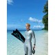 Armor Series men's longsleeve jumpsuit 1.5mm in black from Trudive for warm-water freediving