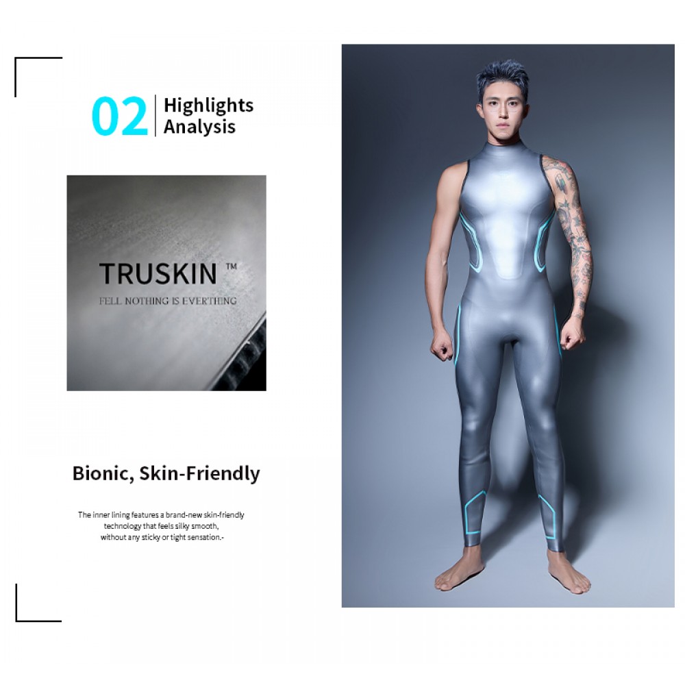 Armor Series women's sleeveless jumpsuit 1.5mm in black from Trudive for warm-water freediving