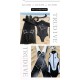 Manta Series carbon fiber freediving fins with manta ray and starry sky print in black and white from Trudive