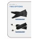 Manta Series carbon fiber freediving fins with manta ray and starry sky print in black and white from Trudive