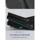Manta Series carbon fiber freediving fins with manta ray and starry sky print in black and white from Trudive