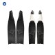 Manta Series carbon fiber freediving fins with manta ray and starry sky print in black and white from Trudive