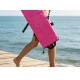 Black Trudive free diving wetsuit bag 110 x 24 cm with backpack straps and front zip pocket