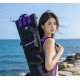 Black Trudive free diving wetsuit bag 110 x 24 cm with backpack straps and front zip pocket