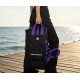 Black Trudive free diving wetsuit bag 110 x 24 cm with backpack straps and front zip pocket