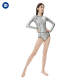 Women - TRUDIVE Zipper glide skin spring wetsuit Cut Bikini