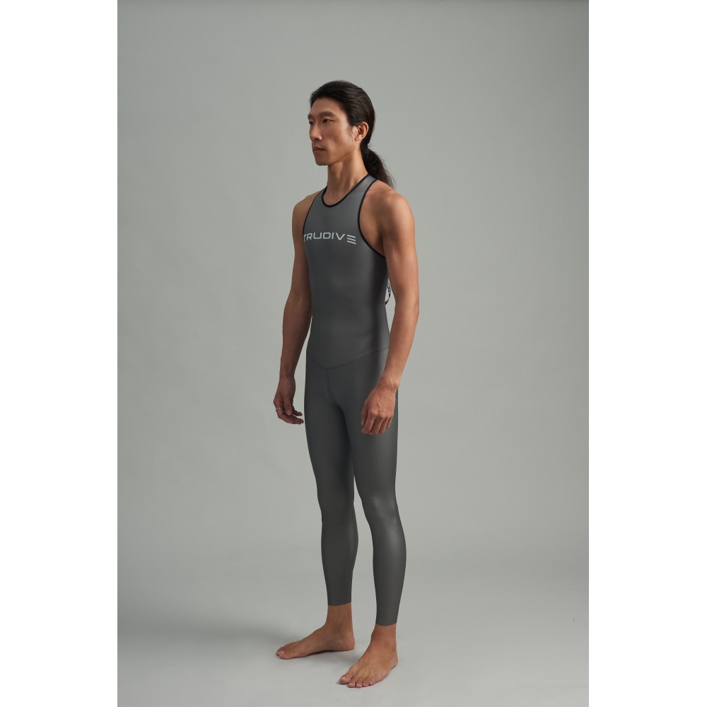 Men - Men's no collar sleeveless Jumpsuit Classic 0.7mm