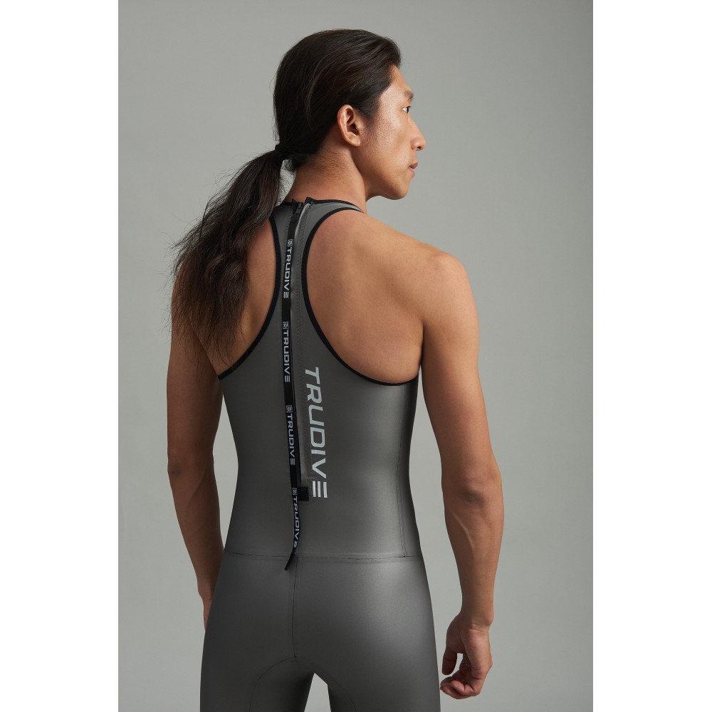 Men - Men's no collar sleeveless Jumpsuit Classic 0.7mm