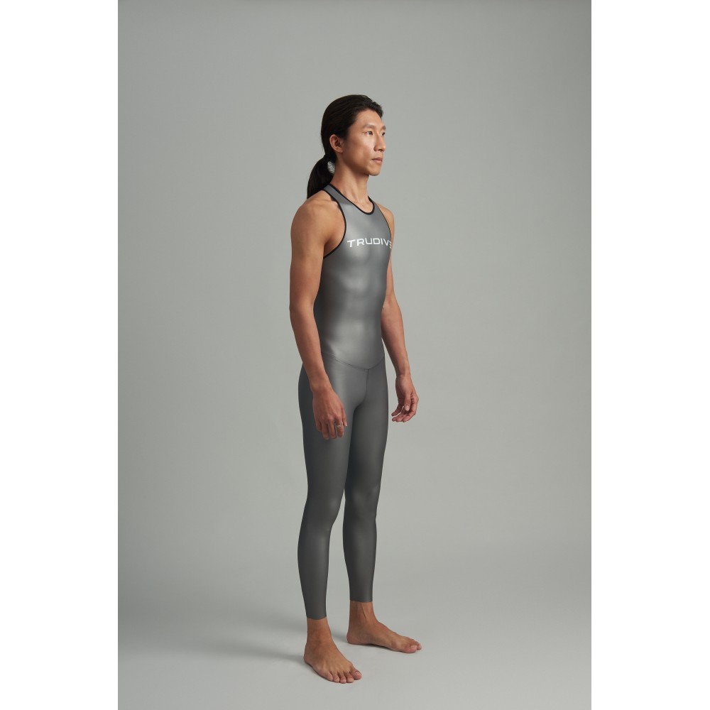 Men - Men's no collar sleeveless Jumpsuit Classic 0.7mm