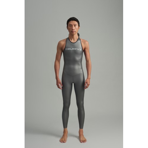 Men's no collar sleeveless Jumpsuit Classic 0.7mm