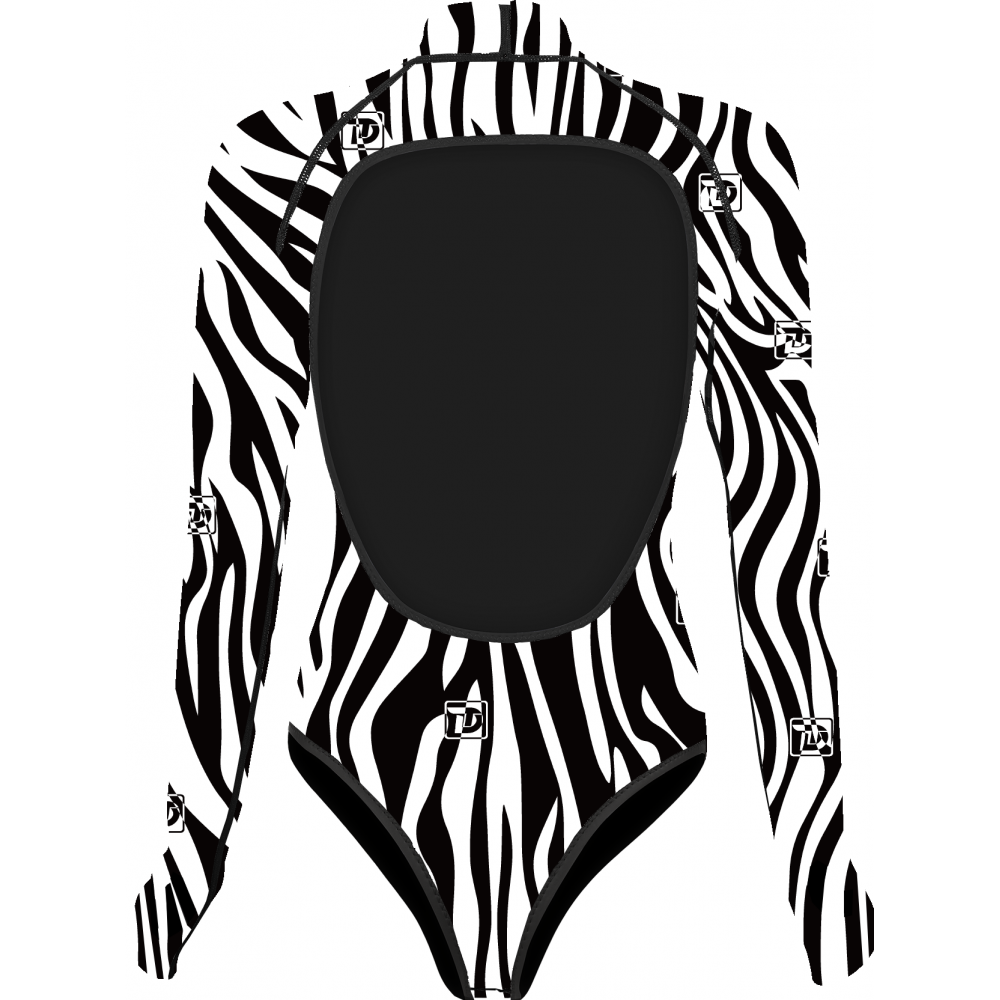 Women - Zebra Print Series Bikini Backless Wetsuit 2mm